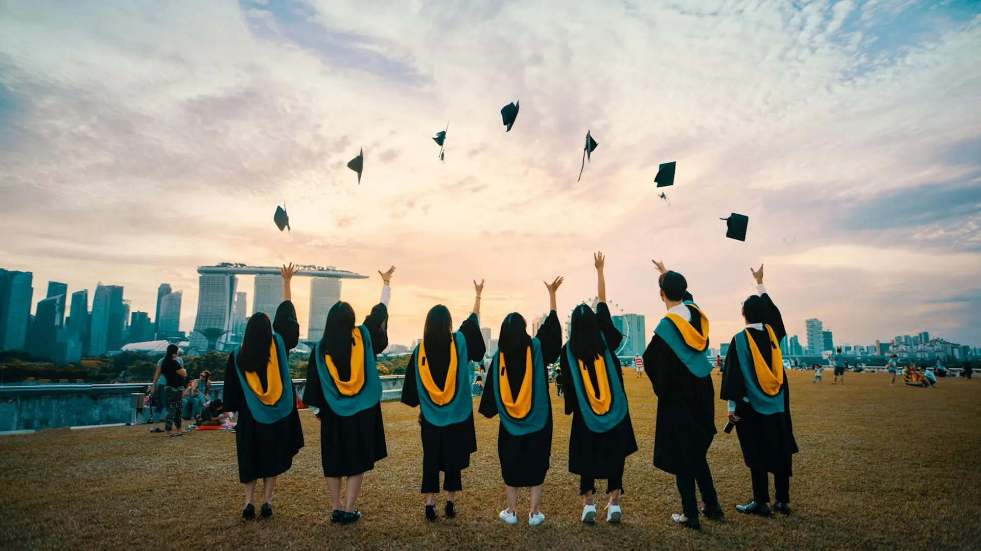 Graduates celebrating academic achievement